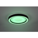 Trio R65091032 LED Deckenleuchte Arco 1x22w | 2500lm | 2700K-6000K | RGB - dimmbare, Speicherfunktion, Fernbedienung, Nachtmodus, Stellar-Effekt, schwarz
