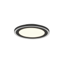 Trio R67223332 LED-Deckenleuchte Carus 1x16W+8,5W | 2300lm+1300lm | 3000K - separate Schalter, schwarz