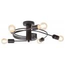 Rabalux 2096 Carly Deckenleuchte schwarz LED E27 5x15W