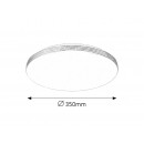 Rabalux 2783 Oscar Deckenleuchte LED 18W silber 4000K
