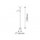 Rabalux 4020 Stehleuchte Action 1x100W + 1x25W | E27 + E14