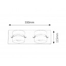 Rabalux 5490 Tony Badleuchte LED 2x5W chrom IP44 4000K