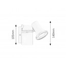 Rabalux 5497 Steve Badleuchte Spot LED GU10 4,5W IP44 chrom 4000K