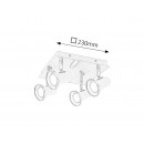 Rabalux 5500 Steve Badleuchte Spot LED GU10 4x4 5W IP44 Chrom 4000K