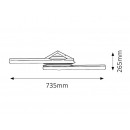 Rabalux 5895 ANTONIA Deckenleuchte LED 24W = 2360lm 4000K IP44