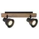 Rabalux 5903 Mac Spot GU10 2x35W schwarz / Buche