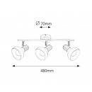 Rabalux 5945 Holly Spot E14 3x40W weiß / Buche