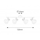 Rabalux 5947 Holly Spot-E14 4x40W weiß / Buche