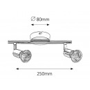 Norton 6046 Rabalux Spot Wand- / Deckenleuchte GU10 2x MAX 50W
