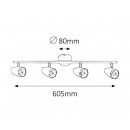 Rabalux 6669 Karen LED Deckenleuchte 4x4W = 1120lm