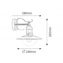 Rabalux 8270 Oslo Wandleuchte E27 IP44