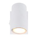 Globo 57911-1W Wandleuchte Robby 1x25W | GU10 - Schalter am Körper, weiß