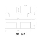 Globo ROBBY 57911-2S Spot-Deckenleuchte GU10