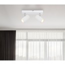 Globo 57911-2W Deckenleuchte Robby 2x35W | GU10 - weiß