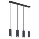 Globo 57911-4HB Pendelleuchte Robby 4x35W | GU10 - schwarz