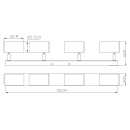 Globo 57911-4M Deckenleuchte Robby 4x35W | GU10 - schwarz, Messing
