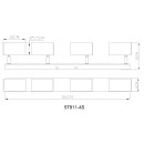 Globo ROBBY 57911-4S Spot-Deckenleuchte GU10