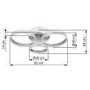 Globo 67260-90 LED Deckenleuchte RUBIO | 90W integrierte LED-Quelle | 4200lm | 2700-6500K