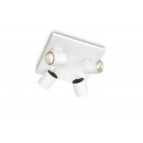 Philips Massive 53094/31/12 Decken- und Spotleuchte Runner 4x35W| GU10