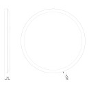 Globo 41562-18W LED Deckenleuchte Sapana 1x18W | 1600lm | 3000 K | IP44 - Schaltdimmer, Memoryfunktion, weiß, opal
