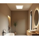 Globo 41563-18W LED Deckenleuchte Sapana 1x18W | 1600lm | 3000 K | IP44 - Schaltdimmer, Memoryfunktion, weiß, opal