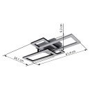 Globo 67328-24O LED Deckenleuchte SAPENA | 24W integrierte LED-Quelle | 1900lm | 3000K