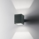 Ideal Lux 118666 Außenwandleuchte 1x40W Snif Square Grigio | G9 | IP44 - grau