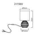 Globo SYLAS 21730W Tischlampe E14