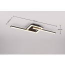 Trio Reality TR67303132 LED Deckenleuchte VIALE | 17W integrierte LED-Quelle | 1860lm | 3000K
