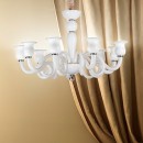 Ideal Lux 068428 Pendelleuchte 9x40W Teseo | E14 - weiß