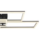 Globo 67247-58 LED Deckenleuchte Tiny1x58W | 4300lm | 2700-6000K- Fernbedienung, dimmbar, Memoryfunktion, Nachtmodus, schwarz, opal