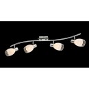 Globo 541010-4 Decken- oder Wand- und Spotleuchte 4x40W | E14 - opal, satiniertes Glas