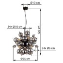 Globo 15633HS Pendelleuchte UDO E14