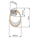 Globo 67333-16W LED Wandleuchte UMBRA  | 16W integrierte LED-Quelle | 628lm | 3000K