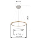 Globo 67333-44H LED Pendelleuchte UMBRA  | 40W integrierte LED-Quelle | 2127lm | 2700-6500K