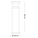 Ideal Lux 162492 Außenleuchte Torre Big Antracite 1X15W | E27 | IP44 - anthrazit