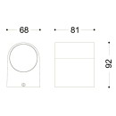 Globo 34163 Außenwandleuchte Veronika 1x35W | GU10 | IP44 - Anthrazit