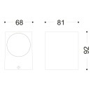 Globo 34164 Außenwandleuchte Veronika 1x35W | GU10 | IP44 - Anthrazit