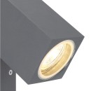 Globo 34164W Außenwandleuchte Veronika 1x35W | GU10 | IP44 - einstellbar, anthrazit