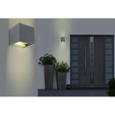 Globo 34168 LED Außenwandleuchte Veronika 1x3W | 308lm | 3000 K | IP54 - Anthrazit