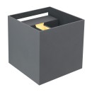 Globo 34168 LED Außenwandleuchte Veronika 1x3W | 308lm | 3000 K | IP54 - Anthrazit