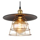 Globo 15086BH1 Deckenleuchte Viejo 1x60W | E27 - Schwarz, Messing, Gold