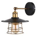 Globo 15086BW Wandleuchte Viejo 1x60W | E27 - Schwarz, Messing, Gold