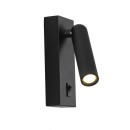 Italux WL-46376-1-BK LED Spot-Wandleuchte Nova | 3W LED | 153lm | 3000K