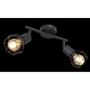 Globo 54802S-2 Deckeneinbauleuchte Xara 2x40W | E14 - schwarz