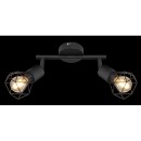 Globo 54802S-2 Deckeneinbauleuchte Xara 2x40W | E14 - schwarz