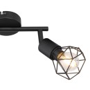 Globo 54802S-2 Deckeneinbauleuchte Xara 2x40W | E14 - schwarz