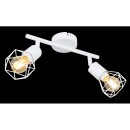 Globo 54802W-2 Deckeneinbauleuchte Xara 2x40W | E14 - weiß