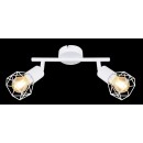 Globo 54802W-2 Deckeneinbauleuchte Xara 2x40W | E14 - weiß