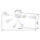 Globo 54802W-6 Deckeneinbauleuchte Xara 6x40W | E14 - weiß